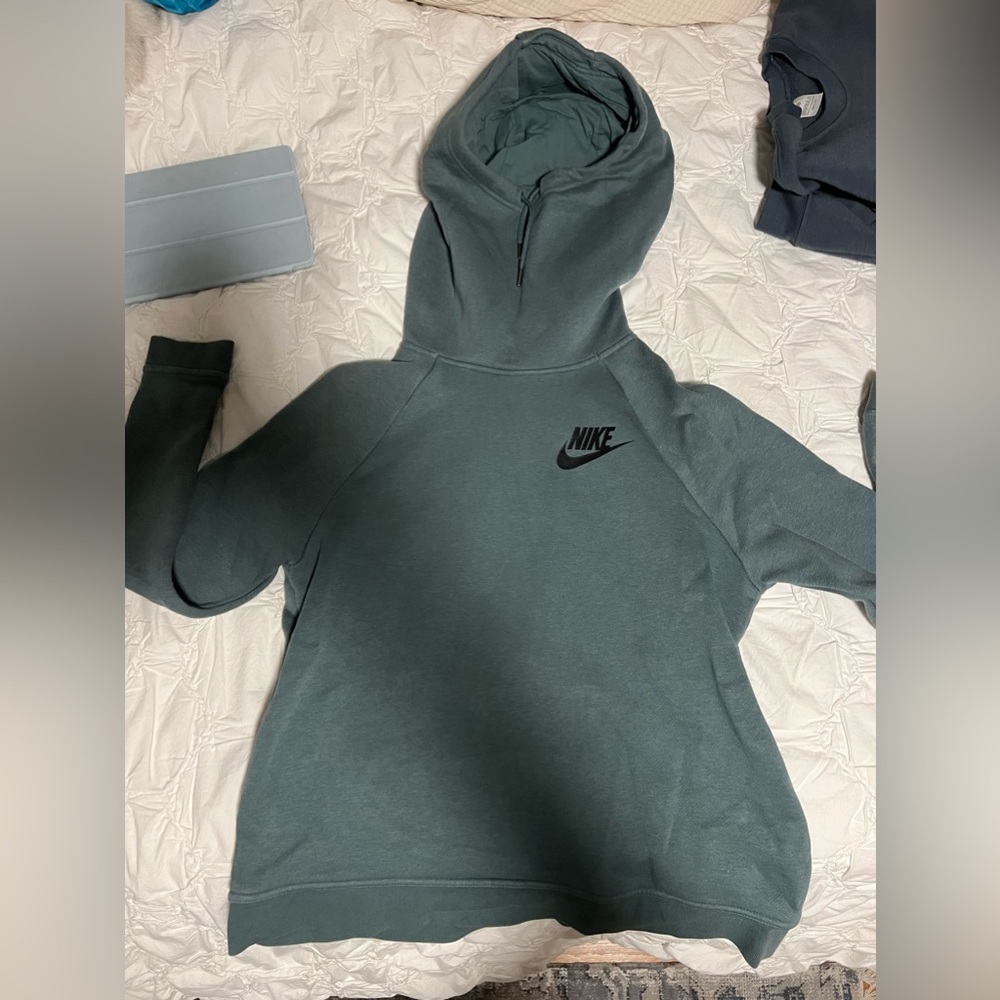 Dark green Nike cowl neck hoodie